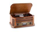 Belle Epoque 1908 DAB Retro-Stereoanlage Plattenspieler DAB+ Braun