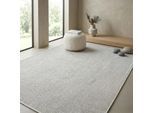 Teppich SEHRAZAT "Ada, auch als Läufer", grau cream, B:120cm H:10mm L:170cm, Polyester, Teppiche, Teppich, Kurzflor, robust, Wohnzimmer