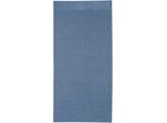 Handtuch KLEINE WOLKE "Bao, Größe 50/100", blau (mare), B:50cm L:100cm, Frottier, Frottier, Handtücher, Uni Farben, Bordüre an der Oberseite