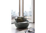 Drehsessel TRENDMANUFAKTUR "Maui, inklusive 2 Rückenkissen und 1 Zierkissen, moderne Optik", grau (ghost grau), B:130cm H:80cm T:112cm, 100% Polyester, Sessel, Drehsessel, Sessel mit Drehfunktion, frei im Raum Stellbar, XXL Sessel