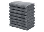 Handtücher OTTO HOME "Vanessa, 8 Handtücher, 50x100cm, in Standard- und Premium-Qualität", stone, B:50cm L:100cm, Walkfrottee, Obermaterial: 100% Baumwolle, Handtücher, Handtücher mit Bordüre, 100% Baumwolle, einfarbig, weich