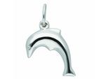 Kettenanhänger ADELIA´S "Anhänger Delphin 925 Silber – Silberanhänger Delphin", silber, Schmuckanhänger, Mädchen, Silber 925 (Sterlingsilber), Kettenanhänger, Silberanhänger Delphin
