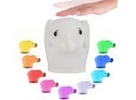 PAULEEN LED Nachtlicht "Night Elephant", weiß, 1, H: 11,5cm, 1 Stk., Leuchten, LED-Modul, Elefant, BPA-Frei, Farbwechsel RGBW, LED Nachtlicht