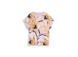 TOM TAILOR Damen T-Shirt im Material-Mix, rosa, Gemustert, Gr. M