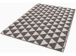 Teppich "Parkland 6351 224", grau (hellgrau), B:140cm H:5mm L:200cm, Kunstfaser, SCHÖNER WOHNEN-KOLLEKTION, Teppiche, Teppich, In- und Outdoor geeignet, eleganter Flachflorteppich
