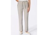 Leinenhose CLASSIC BASICS, Damen, Gr. 24, Kurzgrößen, beige, 100% Polyester, meliert, unifarben, lang, Hosen