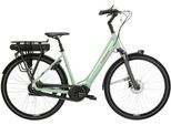 E-Bike KROSS "E-Citybike Sentio Hybrid 4.0 28 Zoll grün - Shimano Mittelmotor" Gr. 56, grün (grün, schwarz), Elektrofahrräder, Damen, 56cm, 28 Zoll (71,12cm), E-Bike, SHIMANO 36 V/250 W, Mittelmotor DU-E500