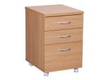 WOHNLING WL1.342 Rollcontainer OTTAWA Braun 40 cm x 45 cm x 60 cm