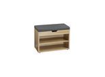Schuhschrank mit Sitzkissen versch. Ausführungen - Holzoptik