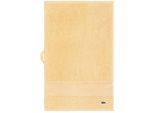 Gästehandtuch LACOSTE "LLECROCO", beige (sesame), B:40cm L:60cm, Frottier, Obermaterial: 100% Baumwolle, Handtücher, Gästehandtuch, mit Label-Applikationen