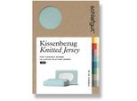 Kissenbezug SCHLAFGUT "Pure flexibler Kissenbezug für Nackenstützkissen", blau (petrol light), B:40cm L:140cm, Bio-Baumwolle, Obermaterial: 95% Baumwolle, 5% Elasthan, Kissenbezüge, Kissenbezug, Bio-Baumwolle mit Elasthan, mit Gummizug, bügelfrei