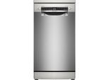 BOSCH Standgeschirrspüler "SPS4HMI49E", Energieeffizienz: E, silber (edelstahl, lackiert), B:45cm H:84,5cm T:60cm, Geschirrspüler, Mit 3-fach Rack Matic & 2 Sprüharmen im Oberkorb, Standgeschirrspüler