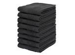 Gaestehandtuecher OTTO HOME "Vanessa, 8 Gästehandtücher, 30x50cm, in Standard- und Premium-Qualität", anthrazit, B:50cm L:30cm, Walkfrottee, Obermaterial: 100% Baumwolle, Handtücher, Gaestehandtuecher, Handtücher mit Bordüre, 100% Baumwolle, einfarbig, weich