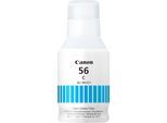 CANON Nachfülltinte "GI-56C Tintenflasche", blau (cyan), Druckertinte, für ausgewählte Canon MegaTank Drucker, Nachfülltinte