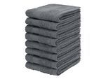 Gaestehandtuecher OTTO HOME "Vanessa, 8 Gästehandtücher, 30x50cm, in Standard- und Premium-Qualität", grau (stone), B:50cm L:30cm, Walkfrottee, Obermaterial: 100% Baumwolle, Handtücher, Gaestehandtuecher, Handtücher mit Bordüre, 100% Baumwolle, einfarbig, weich