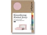 Kissenbezug SCHLAFGUT "Pure flexibler Kissenbezug für Nackenstützkissen", lila (lila light), B:40cm L:140cm, Bio-Baumwolle, Obermaterial: 95% Baumwolle, 5% Elasthan, Kissenbezüge, Kissenbezug, Bio-Baumwolle mit Elasthan, mit Gummizug, bügelfrei