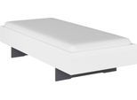 Futonbett RAUCH "Phoenix", weiß (weiß hochglanz), B:95cm H:41cm L:206cm, Betten, Futonbett, ohne Kopfteil