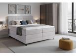 Boxspringbett HOME AFFAIRE "Ilona, Doppelbett, Polsterbett, Federkernbett, Komforbett, 160, 180 cm", hellblau, B:166cm L:213cm, 100% PES, Komplettbetten, Boxspringbett, inkl. Topper, zwei Bettkästen, Taschen-Federkernmatratze, Härtegrad 3