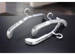 Kleiderbügel RUCO, silber (silberfarben), B:37,5cm H:13cm T:4cm, Kunststoff, Kleiderbügel, Kleiderbügel, Kunststoff, ideal für empfindliche Stoffe