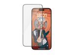 PANZERGLASS Displayschutzglas "Ultra-Wide Fit Screen Protector für iPhone 15 Plus", transparent, B:11cm H:1cm T:19mm, Displayfolien, Displayschutzfolie, Schutzfolie, Bildschirmschutz, kratz- & stoßfest, Displayschutzglas