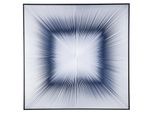 Leinwandbild GILDE "Bild quadratisch Spy", blau (farbe rahmen: schwarz, farbe bild(er): schwarz, weiß), B:80cm H:80cm T:4cm, Kunststoff, Bilder, Leinwandbild