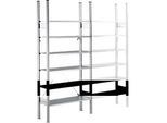 Fachbodenregal SSI Schäfer R3000, Grundregal, 5 verzinkte Böden, Tiefe 400 mm, Fachlast 150 kg, B 1345/1315 x H 1960 mm