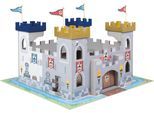 Spielwelt ROBA "Ritterburg 3 in 1", bunt, Spielfigurenwelten, KinderB:58cm H:52cm T:58cm, Holz, mit Spielunterlage, B:58cm H:52cm T:58cm