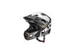 Rockbros Kinderfahrradhelm 2 in 1 mit abnehmbarem Kinnschutz 12 Lüftungen S Grau