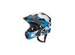 Rockbros Kinderfahrradhelm 2 in 1 mit abnehmbarem Kinnschutz 12 Lüftungen M Blau