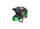 Rockbros Kinderfahrradhelm 2 in 1 mit abnehmbarem Kinnschutz 12 Lüftungen M Grün