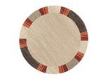 Möbelix , Dunkelbraun, Beige , Textil , rund , in verschiedenen Größen erhältlich , Teppiche & Böden, Teppiche, Webteppiche