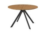 Ambia Garden Gartentisch , Teakfarben , Metall, Kunststoff , rund , eckig , 120x74x120 cm , Gartenmöbel, Gartentische, Gartentische