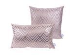 Möbelix , Taupe, Goldfarben , Textil , Füllung: Polyester,Polyester , 30x45 cm , hochwertige Qualität , Heimtextilien, Wohntextilien, Kissen, Zierkissen