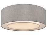 Deckenleuchte Bergamo Grau/Chrom max. 60 Watt Deckenlampe