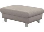 Hocker COTTA "Komaris, B: 100 cm", platinum, B:100cm H:45cm T:65cm, 100% Polyester, Hocker, Hocker, individuell zu kombinieren