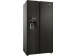 HAIER Side-by-Side "HSR5918DIPB", Energieeffizienz: D, silber (schwarz), B:90,8cm H:177,5cm T:65,9cm, Kühlschränke, 178 cm hoch, 91 cm breit, Nutzinhalt: 511 Liter, Multi Airflow, Side-by-Side