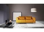 2-Sitzer TRENDMANUFAKTUR "Luzi, gemütlich und bequem, tolle Detailverabeitung", orange (golden orange), B:189cm H:80cm T:99cm, 100% Polyester, Sofas, 2-Sitzer, wahlweise mit Schlaffunktion und Bettkasten, inklusive Nierenkissen