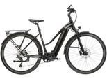 E-Bike KROSS "E-Trekkingrad Trans Hybrid 6.0 28 Zoll schwarz - Shimano Mittelmotor" Gr. 43, schwarz (schwarz, schwarz), Elektrofahrräder, Damen, 43cm, 28 Zoll (71,12cm), E-Bike, SHIMANO 36 V/250 W DU-E6110, Mittelmotor