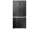 HAIER Multi Door "HCR79F19CNMD", Energieeffizienz: C, schwarz (platinum inox), B:90,8cm H:190,5cm T:74,8cm, Kühlschränke, No-Frost, Humidity Zone, ABT Pro entfernt 99,99 % der Bakterien, Multi Door