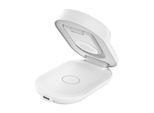 BELKIN Wireless Charger "UltraCharge Faltbare magnetische 3-in-1-Ladestation mit Qi2 25W", weiß, B:10cm H:7cm T:10cm, Ladegeräte, Wireless Charger