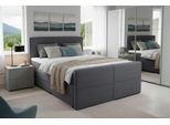 Boxspringbett HOME AFFAIRE "Lucas, Doppelbett, Polsterbett, Federkernbett, Komforbett, 160,180 cm", jet schwarz, B:166cm L:226cm, 100% PES, Komplettbetten, Boxspringbett, inkl. Topper, zwei Bettkästen, Taschen-Federkernmatratze, Härtegrad 3