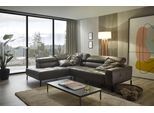 Ecksofa HOME AFFAIRE "Claya, L-Form, incl. Kopfteilverstellung, Breite 276 cm", grün (olive), B:276cm H:71cm T:219cm, 100% Leder, Sofas, Ecksofa, wahlweise elektrischer Sitzvorzug