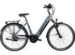 E-Bike ZÜNDAPP "X600 - Bosch Mittelmotor" Gr. 50, grau (grau, blau), Elektrofahrräder, 50cm, 28 Zoll (71,12cm), E-Bike, Pedelec, Elektrofahrrad für Damen u. Herren