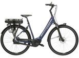 E-Bike KROSS "E-Citybike Sentio Hybrid 4.0 28 Zoll blau - Shimano Mittelmotor" Gr. 56, blau (blau, schwarz), Elektrofahrräder, Damen, 56cm, 28 Zoll (71,12cm), E-Bike, SHIMANO 36 V/250 W, Mittelmotor DU-E500