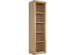 Aktenregal VOGL MÖBELFABRIK "Toronto", beige (kernbuche nachbildung, kernbuche massiv), B:52cm H:190cm T:42cm, Regale, Aktenregal, Breite 52cm, Made in Germany