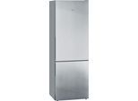 SIEMENS Kühl-/Gefrierkombination, Energieeffizienz: C, silber (edelstahl mit anti, fingerprint), Rechtsanschlag, Kühlschränke, Kühl-/Gefrierkombination