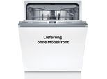 BOSCH vollintegrierbarer Geschirrspüler "SMV4ECX28E", Energieeffizienz: A (A-G), silber (weiß), B:59,8cm H:81,5cm T:55cm, Geschirrspüler, Automatische Türöffnung für Effizienz, flexible Körbe & Schubladen