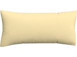 Kissenbezug SCHLAFGUT "Premium Kissenbezug Woven Satin (1 St)", gelb (gelb mid), B:40cm L:80cm, Mako-Satin, Obermaterial: 100% Baumwolle, Kissenbezüge, Kissenbezug, Ton-in-Ton Reißverschluss, Fadendichte von 300tc, Uni, OEKO Tex