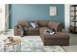 Ecksofa DOMO COLLECTION "Topper zeitlos elegant, kompakte StellmaßeL-Form", braun, B:237cm H:78cm T:200cm, Sofas, Ecksofa, mit Ottomane, wahlweise mit Schlaffunktion