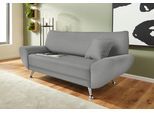 2-Sitzer HOME AFFAIRE "Saltare, elegant & komfortabel, toller Designfuß, Breite 174cm, bequem", grau, B:174cm H:78cm T:82cm, Kunstleder SOFTLUX;Luxus-Microfaser ALCAZAR (100% Polyester);Feinstruktur (100% Polyester), Sofas, bequeme Armlehnen